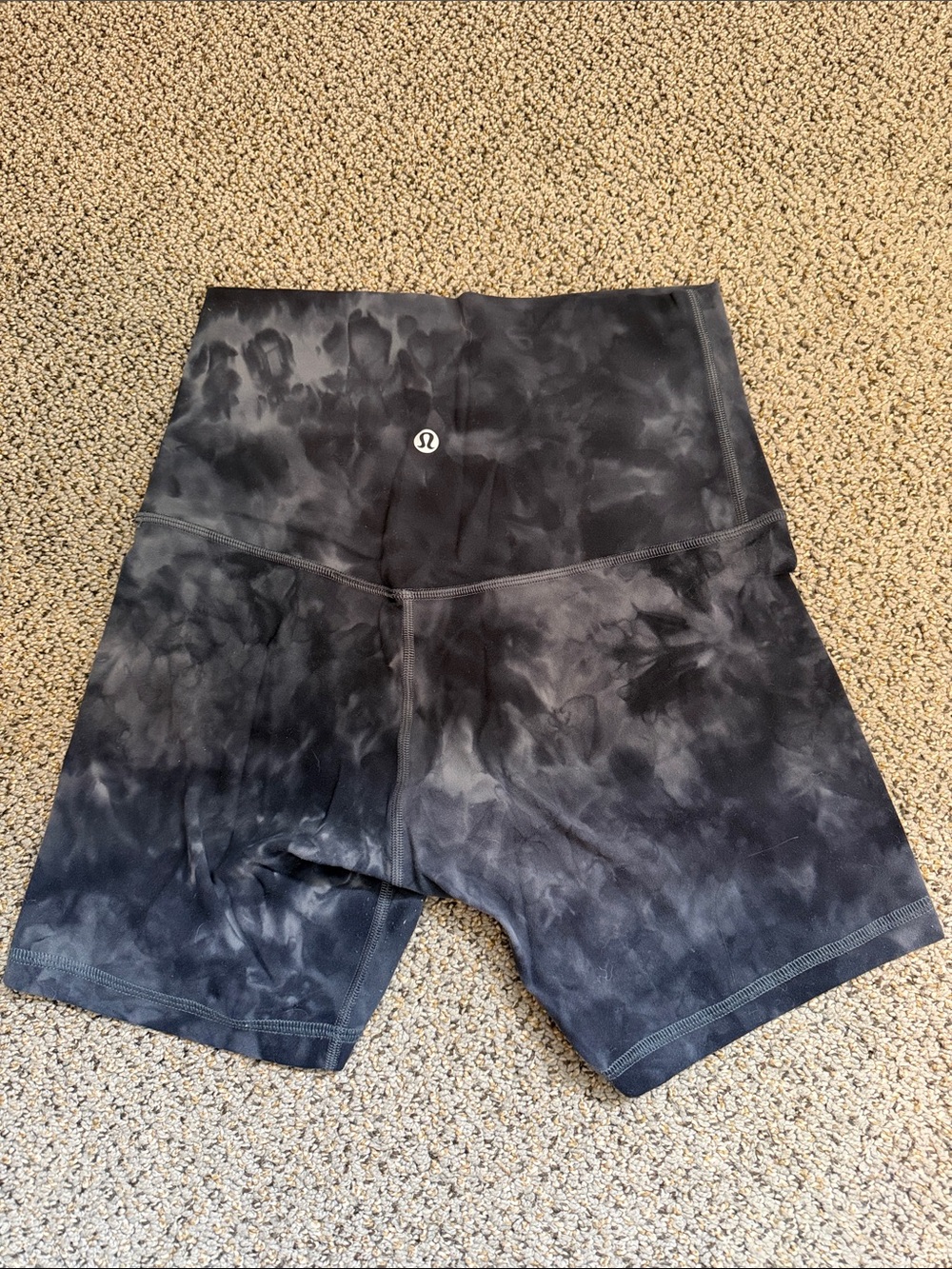 lululemon athletica Black Tie-Dye High-Rise Bike Shorts - Picture 2 of 2
